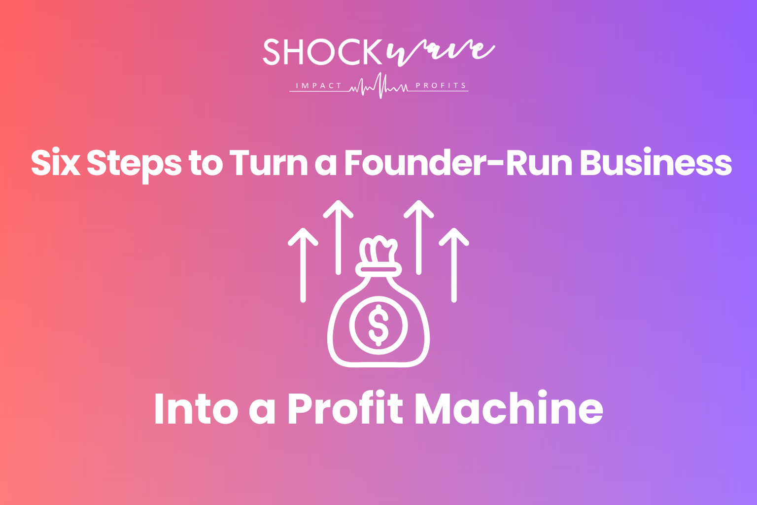 Infographic showing the steps to scale a founder-run business.